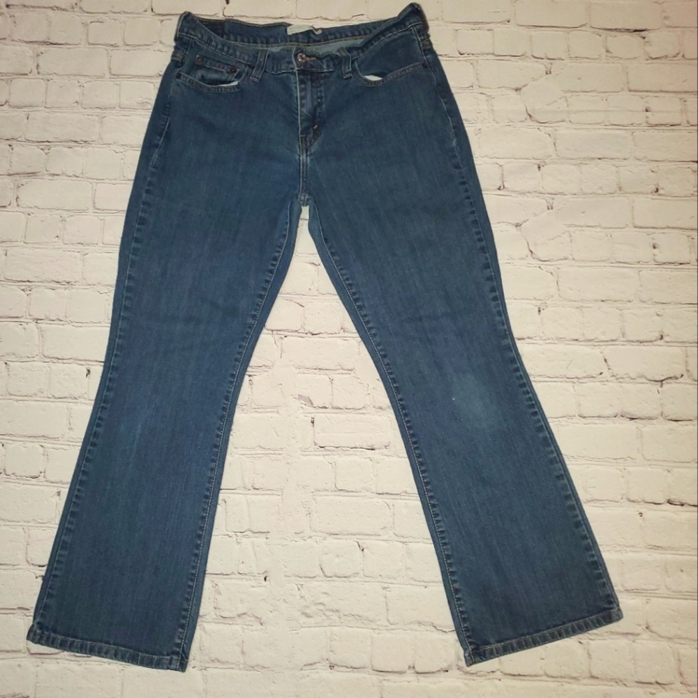 Levi 515 blue jeans bootcut size 10 Short